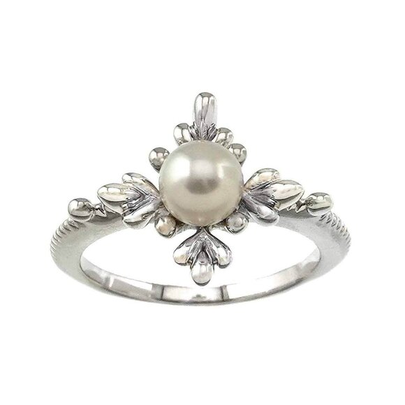 MIKIMOTO Akoya Pearl 5.3mm Ring 18K White Gold 750 size4.75-5(US) 90240594